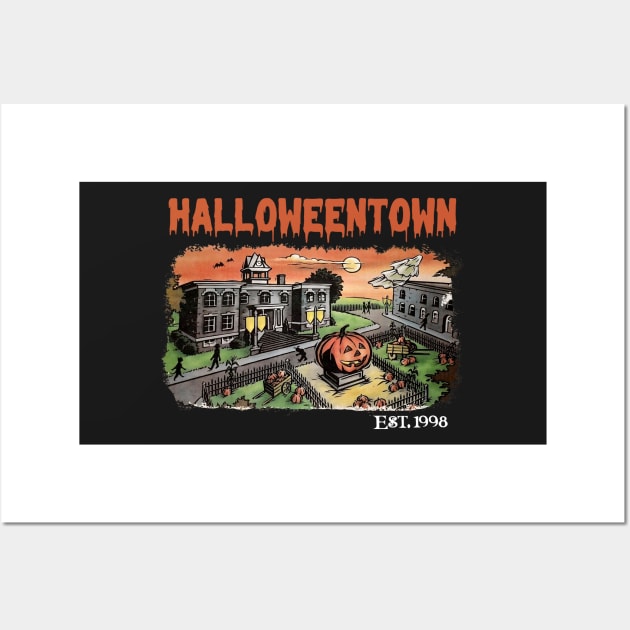 Halloweentown Est 1998 Sweatshirt, Halloweentown University, Retro Halloweentown Sweatshirt, Fall Sweatshirt, Vintage Halloween Sweatshirt Wall Art by Hoahip